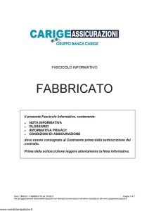 Carige - Fabbricato - Modello FB49101 Edizione 07-2012 [23P]