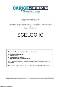 Carige - Scelgo Io - Modello FARCA05 Edizione 01-12-2012 [44P]