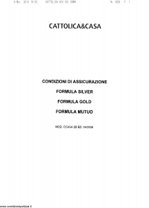 Cattolica - Cattolica & Casa - Modello ccasa-2b Edizione 04-2009 [SCAN] [45P]