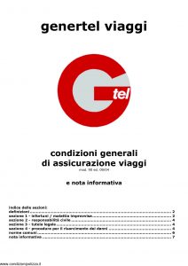 Genertel - Genertel Viaggi - Modello 90 Edizione 09-2004 [7P]