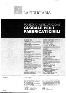 La Fiduciaria - Globale Per I Fabbricati Civili - Modello 333 Edizione 10-1987 [SCAN] [7P]