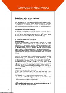Liguria Assicurazioni - Polizza Globale Fabbricati Civili - Modello GF01A Edizione 11-2001 [20P]