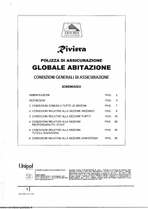 Liguria - Riviera Polizza Globale Abitazione - Modello ra02a Edizione 07-2012 [SCAN] [34P]