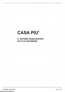 Milano - Casa Piu' - Modello 6984 Edizione 01-2002 [31P]