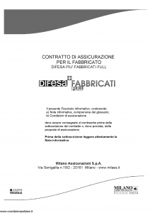 Milano - Difesa Piu' Fabbricati Full - Modello 11499 Edizione 07-2011 [56P]