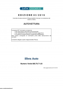 Abc - Autovettura - Modello nd Edizione 01-03-2019 [48P]