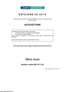 Abc - Autovetture - Modello nd Edizione 01-09-2018 [44P]