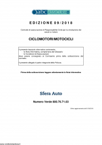 Abc - Ciclomotori Motocicli - Modello nd Edizione 01-09-2018 [40P]