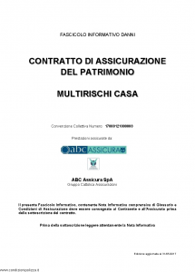 Abc - Multirischi Casa Convenzione 17000121000008 - Modello nd Edizione 31-05-2017 [60P]