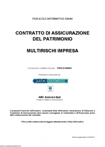 Abc - Multirischi Impresa Convenzione 17000121000006 - Modello nd Edizione 31-05-2017 [73P]