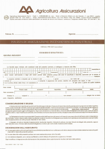 Agricoltura - Incendio Rischi Industriali - Modello 2490-01 Edizione 07-1982 [4P]