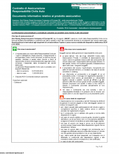 Aioi Nissay Dowa - Rca Connected Autovetture E Autotassametri - Modello nd Edizione 01-01-2019 [41P]