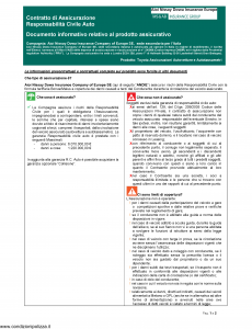 Aioi Nissay Dowa - Toyota Assicurazioni Autovetture E Autotassametri - Modello nd Edizione 01-01-2019 [41P]