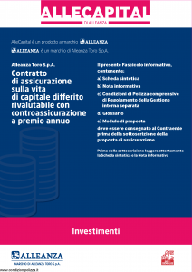 Alleanza Assicurazioni - Allecapital Investimenti - Modello 10303684 Edizione 09-2009 [40P]