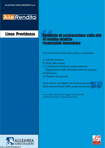 Alleanza Assicurazioni - Allerendita Linea Previdenza - Modello 10303682 Edizione 03-2006 [40P]