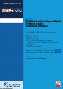 Alleanza Assicurazioni - Allerendita - Modello 10303682 Edizione 03-2007 [44P]