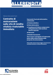 Alleanza Assicurazioni - Allerendita - Modello 10303682 Edizione 03-2008 [36P]