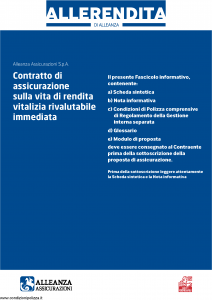 Alleanza Assicurazioni - Allerendita - Modello 10303682 Edizione 03-2009 [44P]