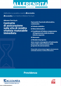 Alleanza Assicurazioni - Allerendita Previdenza - Modello 10303682 Edizione 03-2010 [44P]