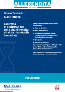 Alleanza Assicurazioni - Allerendita Previdenza - Modello 10303682 Edizione 05-2011 [41P]