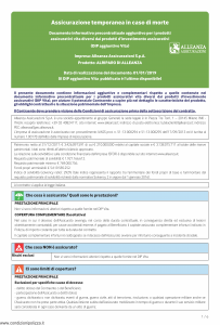 Alleanza Assicurazioni - Alriparo Di Alleanza Dip Aggiuntivo Vita - Modello nd Edizione 01-01-2019 [6P]