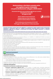 Alleanza Assicurazioni - Reinvesto Valore Di Alleanza Dip Aggiuntivo Ibip - Modello nd Edizione 01-01-2019 [6P]