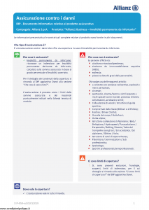 Allianz - Allianz1 Business Invalidita' Permanente Da Infortunio - Modello dip-959 Edizione 01-01-2019 [21P]