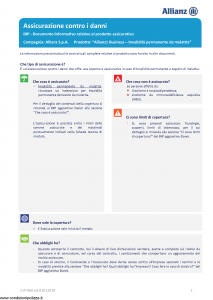 Allianz - Allianz1 Business Invalidita' Permanente Da Malattia - Modello dip-960 Edizione 01-01-2019 [15P]