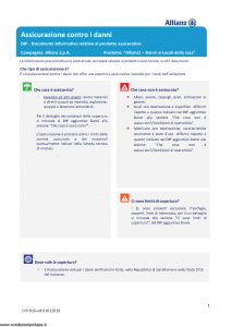 Allianz - Allianz1 Danni Ai Locali Della Casa - Modello dip-916 Edizione 01-01-2019 [32P]