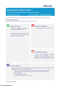 Allianz - Allianz1 Emergenze In Famiglia - Modello dip-915 Edizione 01-01-2019 [23P]