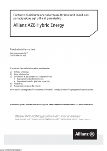 Allianz - Allianz Azb Hybrid Energy - Modello 8020 Edizione 01-2017 [64P]