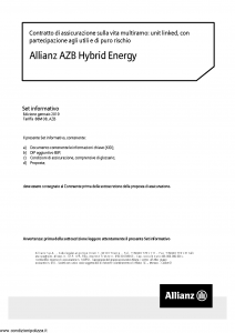 Allianz - Allianz Azb Hybrid Energy - Modello 8021 Edizione 01-2019 [40P]