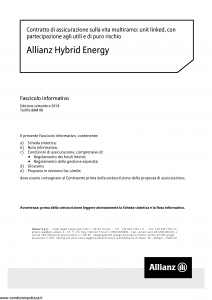 Allianz - Allianz Hybrid Energy - Modello nd Edizione 29-09-2018 [64P]