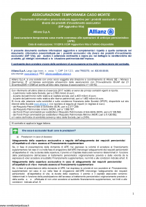 Allianz - Assicurazione Temporanea Caso Morte Ape - Modello nd Edizione 01-01-2019 [28P]
