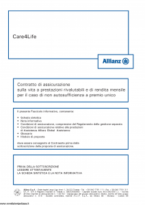 Allianz - Care4Life - Modello 8016 Edizione 05-2013 [60P]