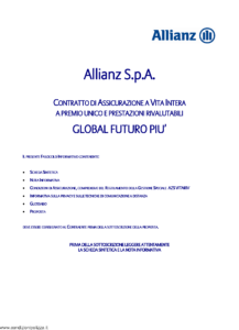 Allianz - Global Futuro Piu' - Modello crval002 Edizione 01-2014 [41P]