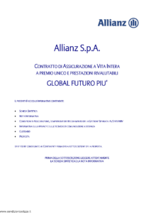 Allianz - Global Futuro Piu' - Modello crval005 Edizione 12-2014 [44P]
