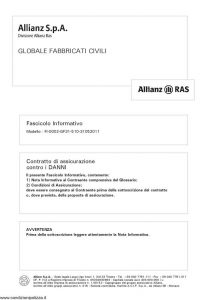 Allianz - Globale Fabbricati Civili - Modello FI-0002-GF31-510 Edizione 31-05-2011 [30P]