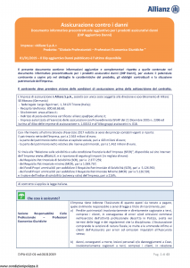 Allianz - Globale Professionisti Professioni Economico Giuridiche - Modello dip-612-01 Edizione 01-01-2019 [116P]