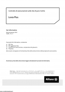 Allianz - Lovia Plus - Modello 16_11 Edizione 01-01-2019 [42P]