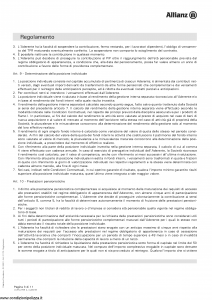 Allianz - Obiettivo Previdenza Regolamento - Modello rv8001 Edizione 01-2013 [14P]