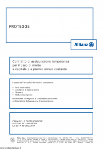 Allianz - Protegge - Modello 8012 Edizione 01-2013 [34P]