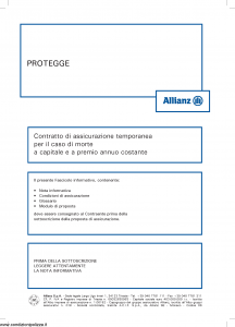 Allianz - Protegge - Modello 8012 Edizione 05-2013 [36P]