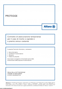 Allianz - Protegge - Modello 8012 Edizione 05-2017 [36P]