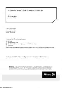 Allianz - Protegge - Modello 8014 Edizione 01-2019 [36P]