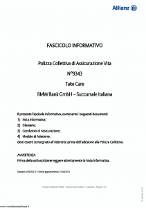 Allianz - Take Care - Modello 9343 Edizione 01-05-2013 [16P]