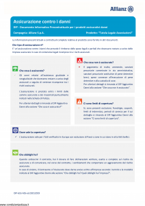 Allianz - Tutela Legale Associazione Assicurazione Contro I Danni - Modello dip-655-ass Edizione 01-01-2019 [14P]