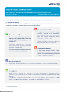 Allianz - Tutela Legale Enti Pubblici Assicurazione Contro I Danni - Modello dip-655-ep Edizione 01-01-2019 [14P]