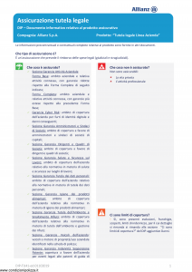 Allianz - Tutela Legale Linea Azienda - Modello dip-tu41 Edizione 01-01-2019 [34P]