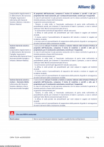 Allianz - Tutela Legale Linea Persona Fast - Modello dip-tu14 Edizione 01-01-2019 [22P]